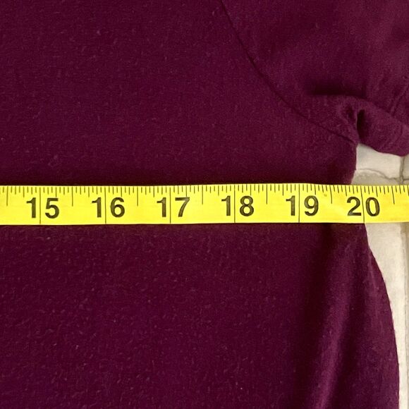 Mudd Shirt Dress Tunic Purple Asymmetric L Women Soft Rayon Flowy Boho Lagenlook - Picture 7 of 12